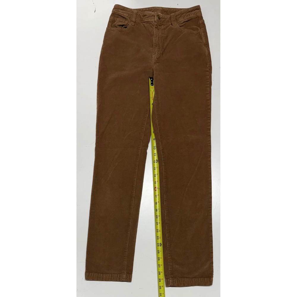 Faherty Stretch Brown Corduroy Straight Leg Pants Organic Cotton Blend Size 26